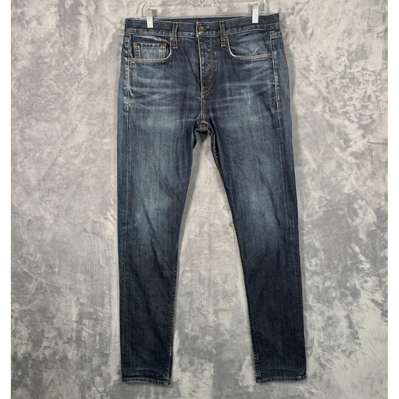 rag & bone Other - Rag & Bone Fit 2 Slim Jeans Mens 32x32 Skinny Slim Dark Blue Denim Button Fly